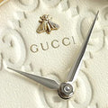  Shop Authentic Gucci G Timeless Quartz White Dial White Leather Strap Watch For Women - YA1264033A - Luxxuri