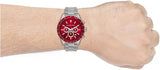  Shop Authentic Michael Kors Layton Chronograph Red Dial Silver Steel Strap Watch For Men - MK8822 - Luxxuri
