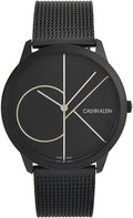  Shop Authentic Calvin Klein Minimal Black Dial Black Mesh Bracelet Watch for Men - K3M5145X - Luxxuri