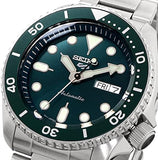  Shop Authentic Seiko 5 Sports Automatic Green Dial Silver Steel Strap Watch For Men - SRPD61K1 - Luxxuri