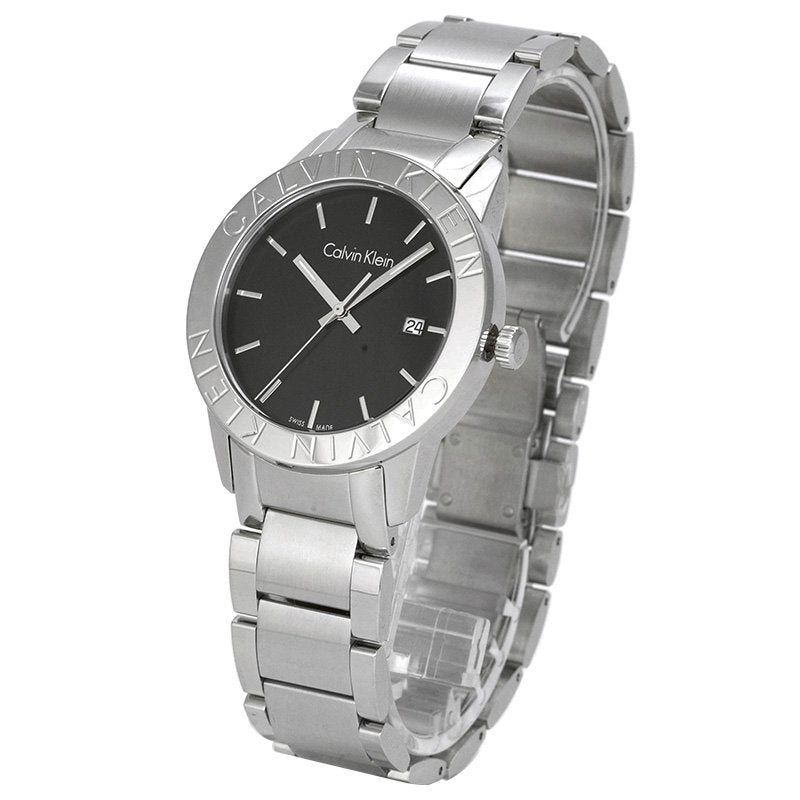  Shop Authentic Calvin Klein City Black Dial Silver Steel Strap Watch for Men - K7Q21141 - Luxxuri