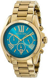  Shop Authentic Michael Kors Bradshaw Chronograph Blue Dial Gold Steel Strap Watch For Women - MK5975 - Luxxuri