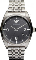 Shop Authentic Emporio Armani Classic Analog Black Dial Silver Steel Strap Watch For Men - AR0369 - Luxxuri