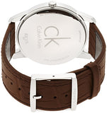  Shop Authentic Calvin Klein City Brown Dial Brown Leather Strap Watch for Men - K2G211GK - Luxxuri