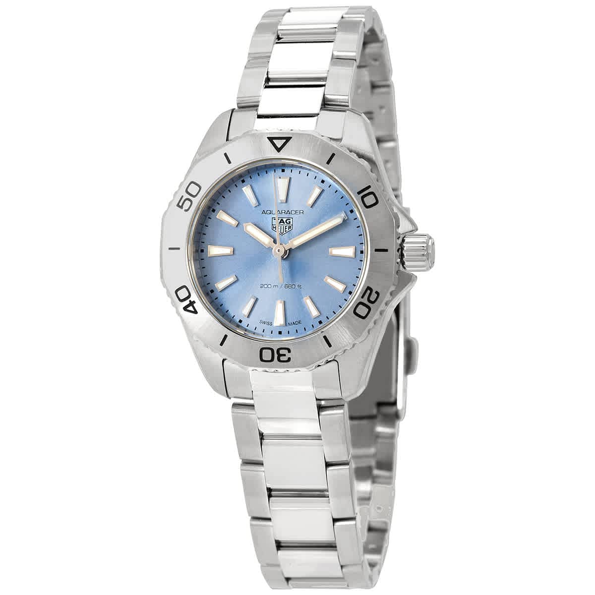  Shop Authentic Tag Heuer Aquaracer Professional 200 Quartz Blue Dial Silver Steel Strap Watch for Women - WBP1415.BA0622 - Luxxuri