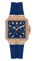  Shop Authentic Guess Libra Crystals Blue Dial Blue Silicone Strap Watch For Women - GW0618L2 - Luxxuri