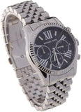  Shop Authentic Michael Kors Runway Chronograph Black Dial Silver Steel Strap Watch For Women - MK5708 - Luxxuri