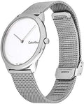  Shop Authentic Calvin Klein Minimal Silver Dial Silver Mesh Bracelet Watch for Men - K3M2112Z - Luxxuri