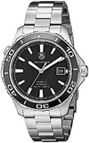  Shop Authentic Tag Heuer Aquaracer Caliber 5 Automatic Black Dial Silver Steel Strap Watch for Men - WAK2110.BA0830 - Luxxuri