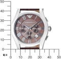  Shop Authentic Emporio Armani Valente Chronograph Brown Dial Brown Leather Strap Watch For Men - AR0671 - Luxxuri