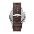  Shop Authentic Fossil Forrester Chronograph White Dial Brown Leather Strap Watch for Men - FS5696 - Luxxuri