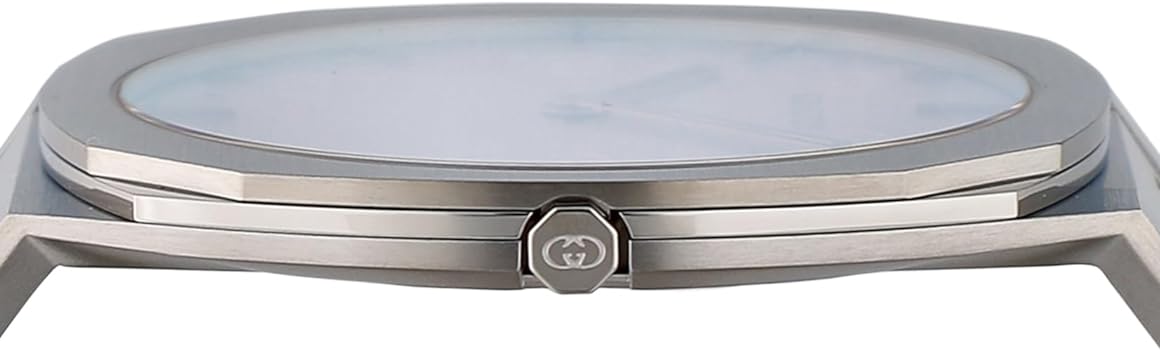  Shop Authentic Gucci 25H Quartz Blue Dial Silver Steel Strap Unisex Watch - YA163408 - Luxxuri