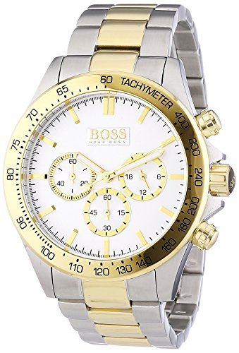  Shop Authentic Hugo Boss Ikon Chronograph Silver Dial Two Tone Steel Strap Watch for Men - 1512960 - Luxxuri