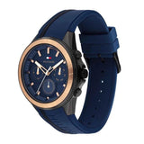 Shop Authentic Tommy Hilfiger Aiden Chronograph Blue Dial Blue Silicone Strap Watch For Men - 1791860 - Luxxuri