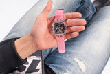  Shop Authentic Guess Sporting Black Dial Pink Rubber Strap Watch for Men - GW0032G1 - Luxxuri