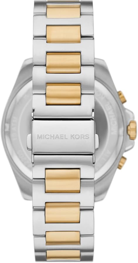  Shop Authentic Michael Kors Brecken Chronograph White Dial Two Tone Steel Strap Watch For Men - MK9064 - Luxxuri