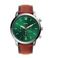  Shop Authentic Fossil Neutra Chronograph Green Dial Brown Leather Strap Watch for Men - FS5735 - Luxxuri