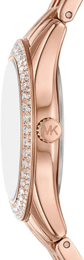  Shop Authentic Michael Kors Harlowe Three-Hand Rose Gold Dial Rose Gold Steel Strap Watch for Women - MK4845 - Luxxuri
