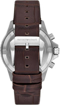  Shop Authentic Emporio Armani Diver Chronograph Brown Dial Brown Leather Strap Watch For Men - AR11486 - Luxxuri