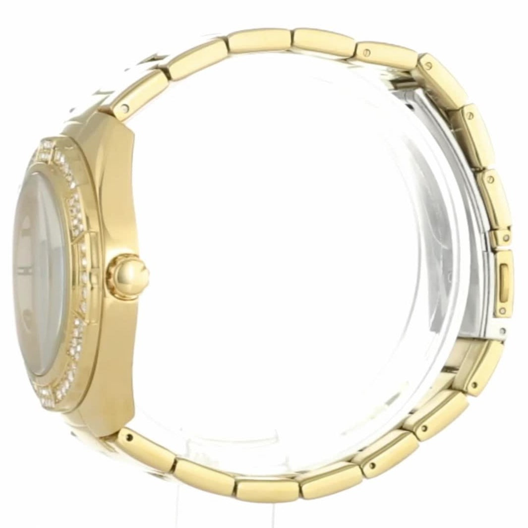  Shop Authentic Guess Luna Diamonds White Dial Gold Steel Strap Watch for Women - W0729L2 - Luxxuri