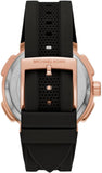  Shop Authentic Michael Kors Sydney Pave Black Dial Black Silicone Strap Watch for Women - MK7245 - Luxxuri
