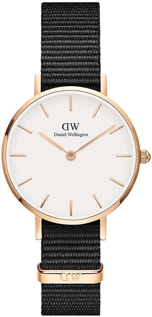  Shop Authentic Daniel Wellington Classic Petite Cornwall White Dial Black NATO Strap Watch For Women - DW00100251 - Luxxuri