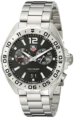  Shop Authentic Tag Heuer Formula 1 Black Dial Silver Steel Strap Watch for Men - WAZ111A.BA0875 - Luxxuri