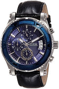  Shop Authentic Guess Pinnacle Chronograph Quartz Blue Dial Black Leather Strap Watch For Men - W0673G4 - Luxxuri