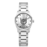  Shop Authentic Gucci G Timeless Quartz Silver Dial Silver Steel Strap Watch For Women - YA126595 - Luxxuri