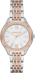  Shop Authentic Michael Kors Mindy Three Hand White Dial Two Tone Steel Strap Watch For Women - MK7077 - Luxxuri