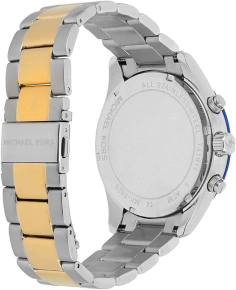  Shop Authentic Michael Kors Layton Chronograph Blue Dial Two Tone Steel Strap Watch For Men - MK8825 - Luxxuri