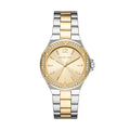  Shop Authentic Michael Kors Lennox Three-Hand Gold Dial Two Tone Steel Strap Watch For Women  - MK6988 - Luxxuri