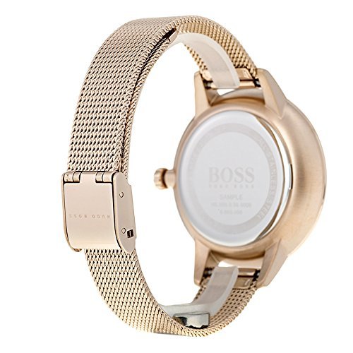  Shop Authentic Hugo Boss Symphony Grey Dial Gold Mesh Bracelet Watch for Women - 1502424 - Luxxuri