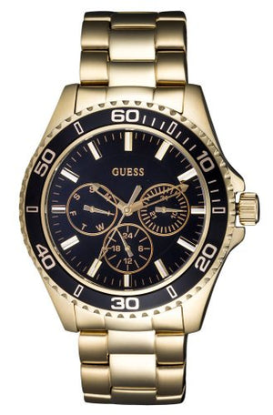  Shop Authentic Guess BFF Multifunction Black Dial Gold Steel Strap Watch for Women - W0231L3 - Luxxuri
