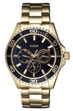  Shop Authentic Guess BFF Multifunction Black Dial Gold Steel Strap Watch for Women - W0231L3 - Luxxuri