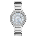  Shop Authentic Michael Kors Kerry Mother of Pearl Dial Silver Stainless Steel Strap Watch for Women - MK3395 - Luxxuri
