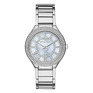 Shop Authentic Michael Kors Kerry Mother of Pearl Dial Silver Stainless Steel Strap Watch for Women - MK3395 - Luxxuri
