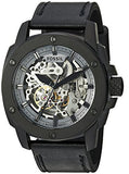  Shop Authentic Fossil Modern Machine Automatic Skeleton Grey Dial Black Steel Strap Watch for Men - ME3134 - Luxxuri