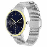  Shop Authentic Tommy Hilfiger Brooklyn Quartz Blue Dial Silver Mesh Bracelet Watch for Men - 1791505 - Luxxuri