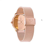  Shop Authentic Calvin Klein Minimal Black Dial Rose Gold Mesh Bracelet Watch for Women - K3M2262Y - Luxxuri