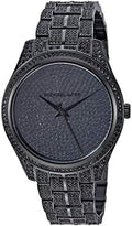  Shop Authentic Michael Kors Lauryn Analog Crystals Black Dial Black Steel Strap Watch For Women - MK3980 - Luxxuri