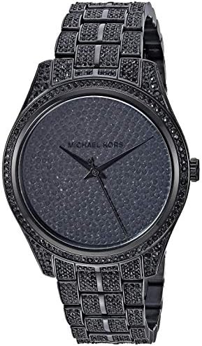  Shop Authentic Michael Kors Lauryn Analog Crystals Black Dial Black Steel Strap Watch For Women - MK3980 - Luxxuri