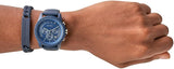  Shop Authentic Armani Exchange Outerbanks Chronograph Blue Dial Blue Silicone Strap Watch For Men - AX7128 - Luxxuri