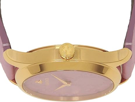  Shop Authentic Gucci G Timeless Quartz Lilac Dial Lilac Leather Strap Watch For Women - YA1264098 - Luxxuri