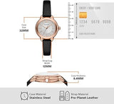  Shop Authentic Emporio Armani Mia Three Hand Crystals Silver Dial Black Leather Strap Watch For Women - AR11631 - Luxxuri