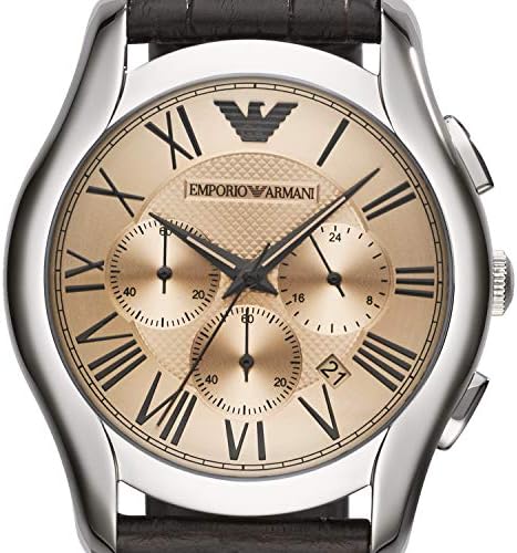  Shop Authentic Emporio Armani Valente Chronograph Brown Dial Brown Leather Strap Watch For Men - AR1785 - Luxxuri