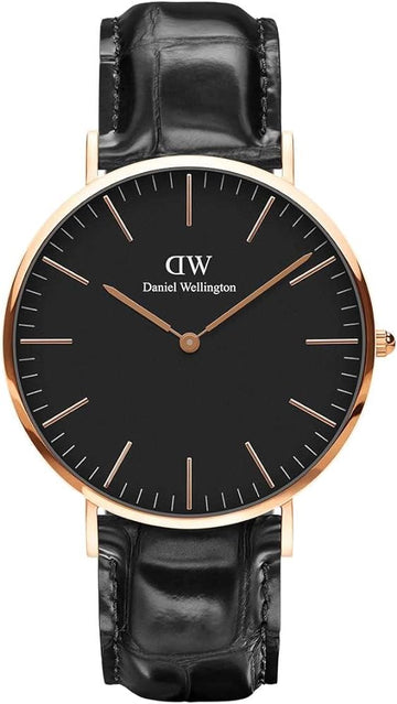 Shop Authentic Daniel Wellington Classic Reading Black Dial Black Leather Strap Watch For Men - DW00100129 - Luxxuri