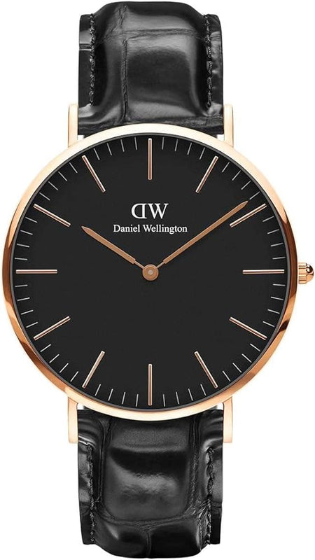  Shop Authentic Daniel Wellington Classic Reading Black Dial Black Leather Strap Watch For Men - DW00100129 - Luxxuri