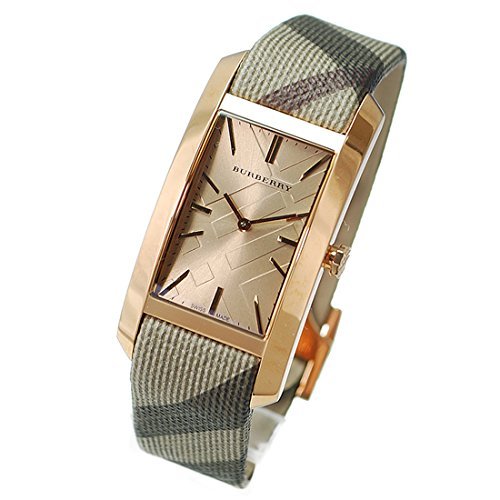  Shop Authentic Burberry The Pioneer Rose Gold Dial Haymarket Brown Leather Strap Watch for Women - BU9408 - Luxxuri
