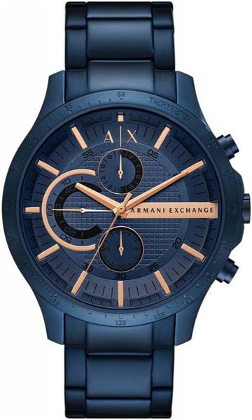  Shop Authentic Armani Exchange Hampton Chronograph Blue Dial Blue Steel Strap Watch For Men - AX2430 - Luxxuri